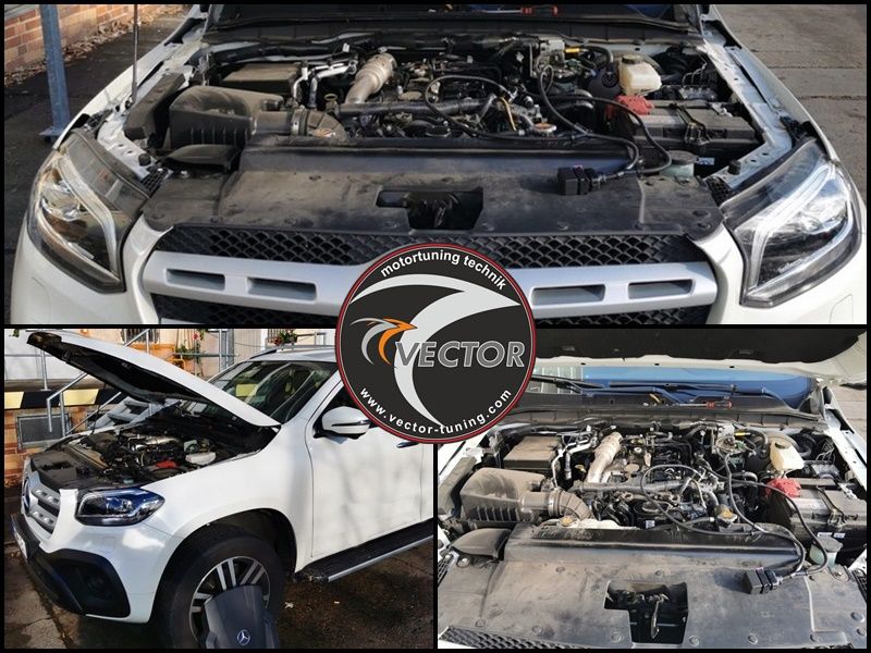 Nice, more boost and power for Mercedes X350d with W Keypad PLUS from Vector Tuning!