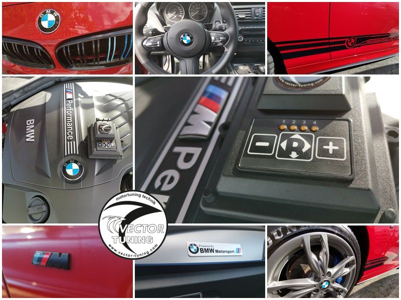 BMW M235i tuned up with Vector Tuning Power Box