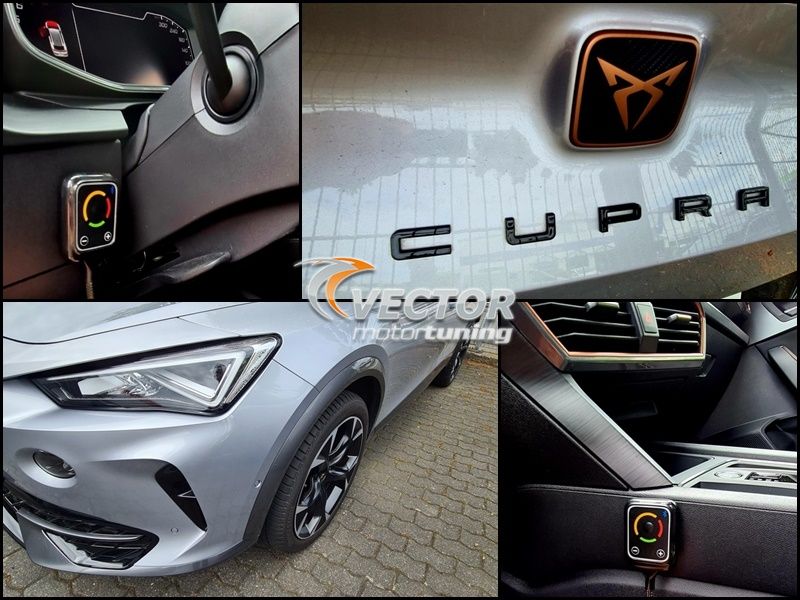 Cupra Formentor 2.0 TSI 4Drive (11/2020 -) accelerates faster with Drive Booster from Vector Tuning!